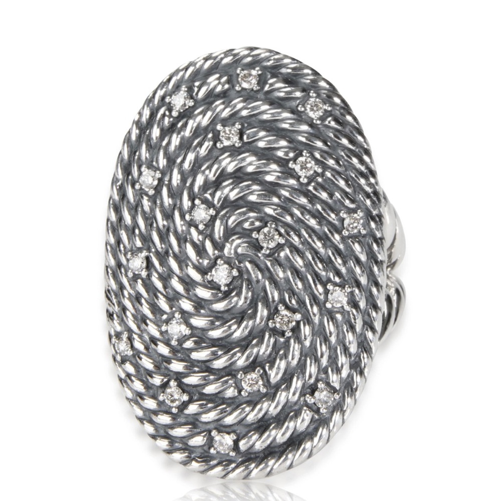 David Yurman Midnight Melange Cable Diamond Ring